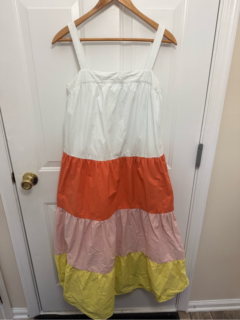 English Factory Multicolor Tiered Midi Dress XS Summer Oversized Colorful